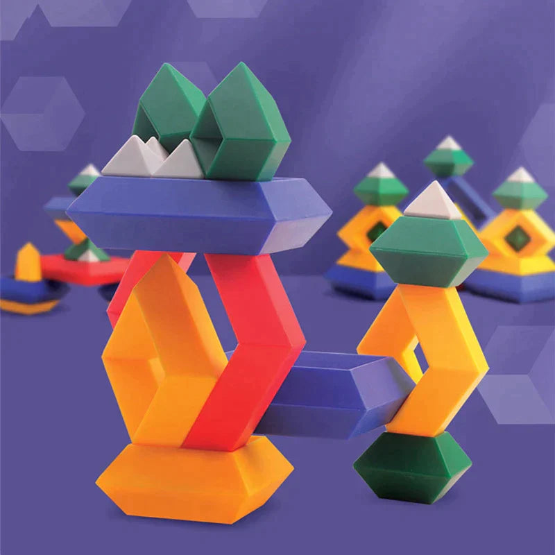 Blocs-Mystère effet 3D Cadizy - Pyramide à Découvrir et à Construire